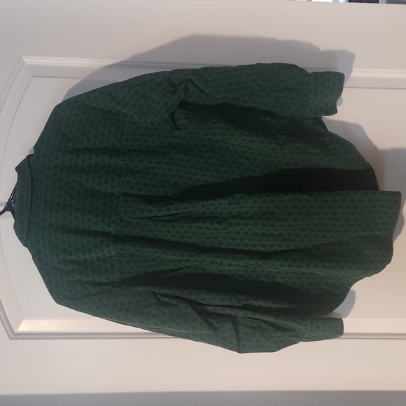 FREE PEOPLE CORDUROY GREEN LONG SLEEVE. BUTTON UP. - Picture 3 of 3